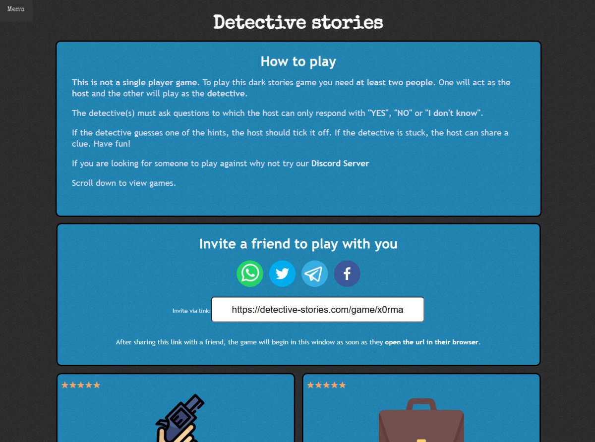 Detective Stories 2019 detective game review