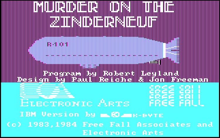 Murder on the Zinderneuf 1983 detective game review