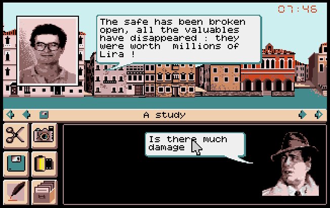 Murders in Venice 1989 detective game free online game