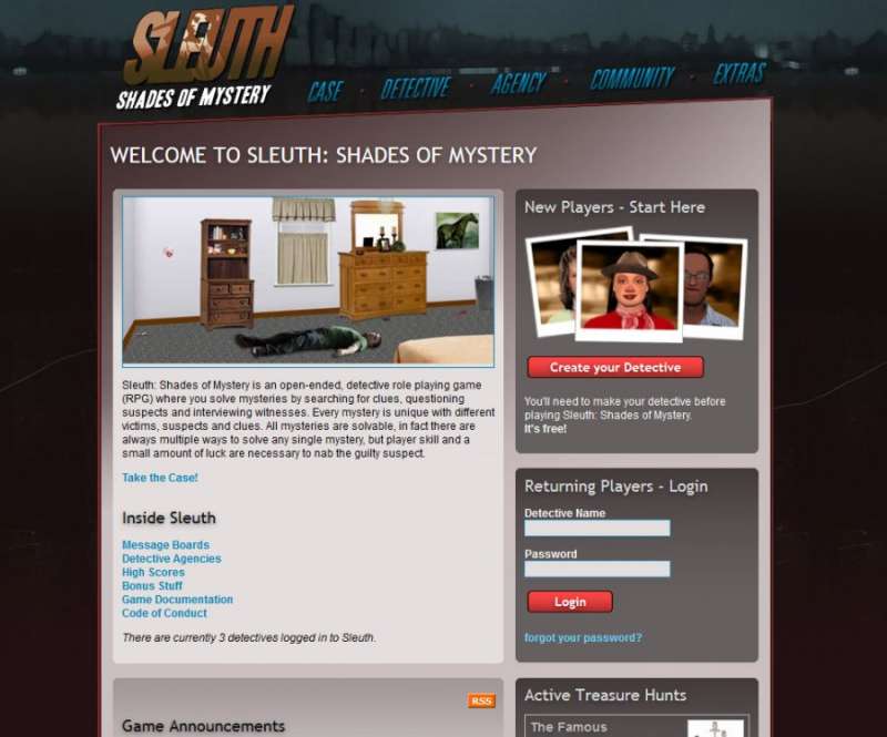 Sleuth 2006 detective game inspired game