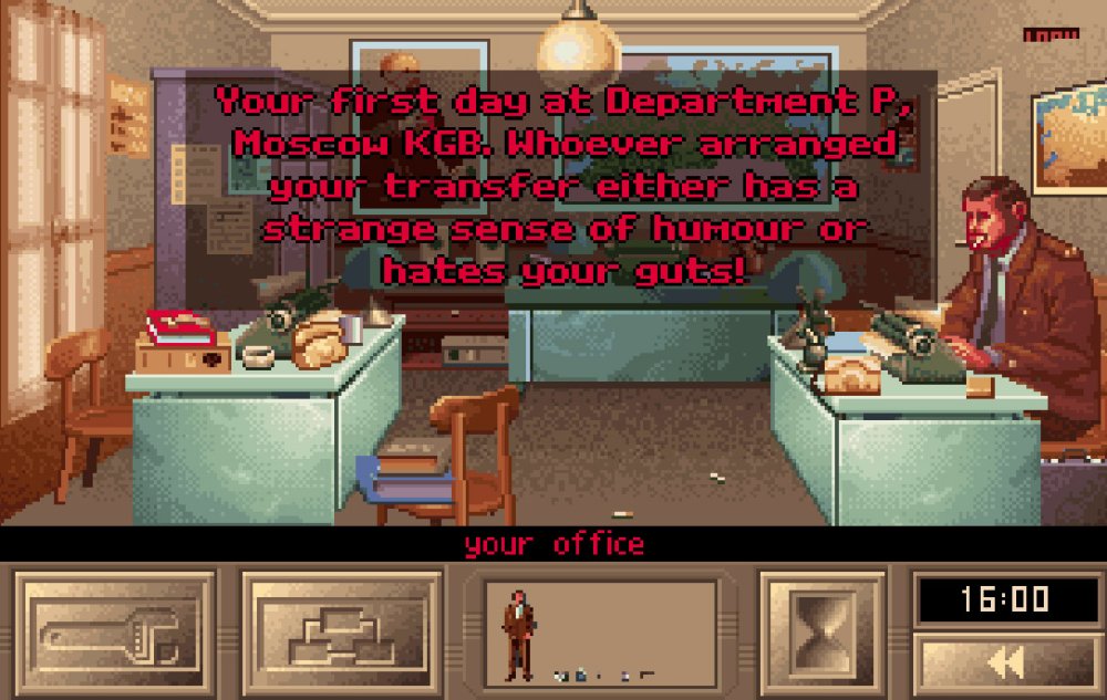 KGB 1992 detective game game adaptation
