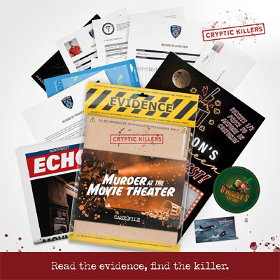 Murder mystery case file - Murder in the Movie Theatre. Can you solve this fake crime?